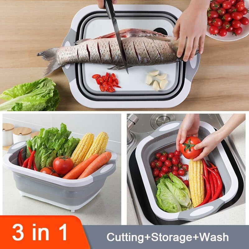 Tabla plegable para cocina 3 en 1 🔪