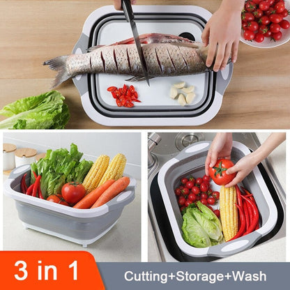 Tabla plegable para cocina 3 en 1 🔪